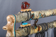 Buckeye Burl Native American Flute, Minor, Low D-3, #J21Ka
